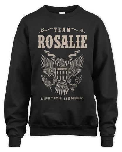 ROSALIE TP06-K82 – Personalized Classic Style Apparel “Team NAME Lifetime Member” - Unisex Sweatshirt - Black