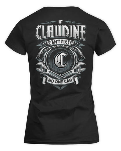 CLAUDINE AP81-K4-626 - Personalized Ahmed Quote Apparel “If Ahmed Can't Fix It, No One Can” - Women's Standard T-Shirt - Black