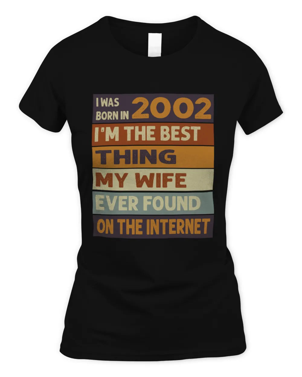 2002 HH89-K2 – Funny Birth Year Wife Quote T-Shirt - Women's Standard T-Shirt - Black