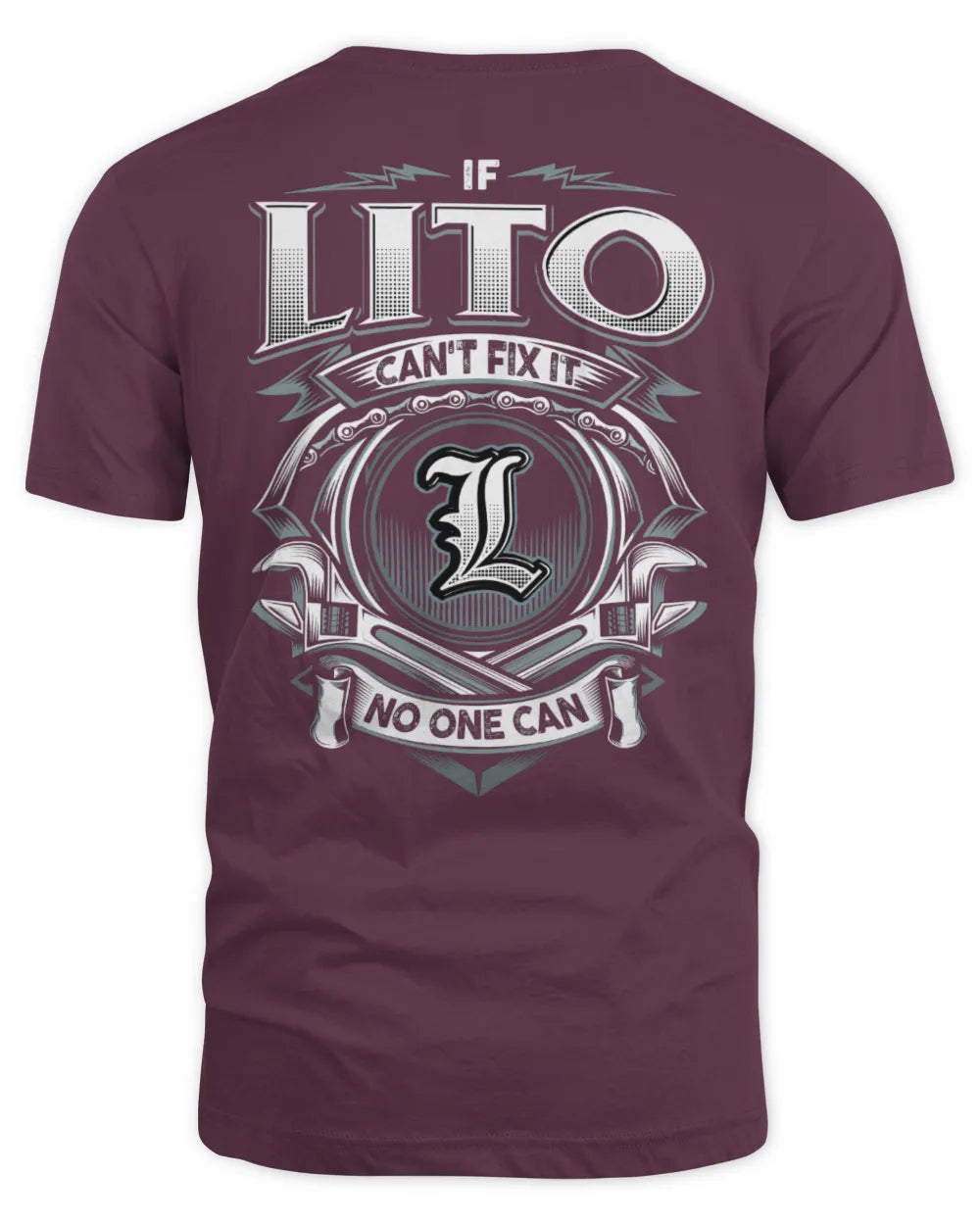 LITO AP81-K4-626 - Personalized Ahmed Quote Apparel “If Ahmed Can't Fix It, No One Can” - Unisex Standard T-Shirt - Maroon