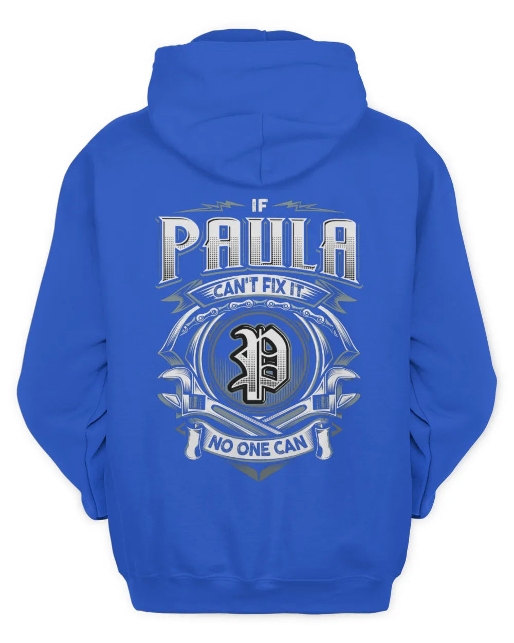 PAULA AP81-K4-626 - Personalized Ahmed Quote Apparel “If Ahmed Can't Fix It, No One Can” - Unisex Hoodie - Royal