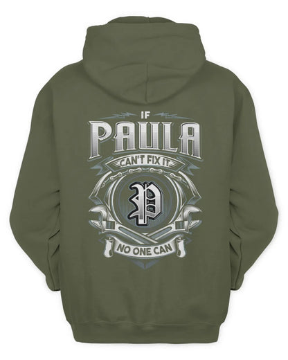 PAULA AP81-K4-626 - Personalized Ahmed Quote Apparel “If Ahmed Can't Fix It, No One Can” - Unisex Hoodie - Military Green