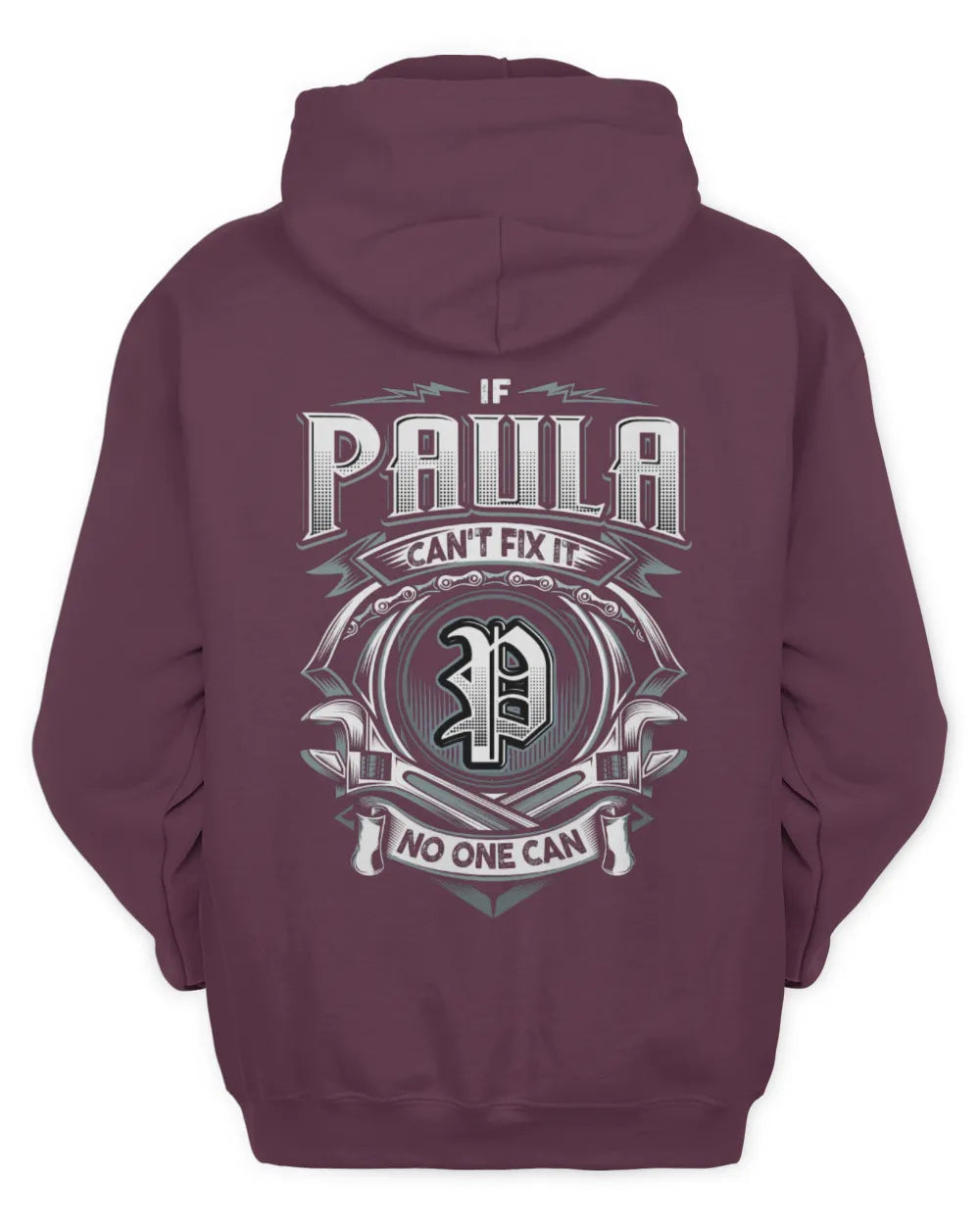 PAULA AP81-K4-626 - Personalized Ahmed Quote Apparel “If Ahmed Can't Fix It, No One Can” - Unisex Hoodie - Maroon
