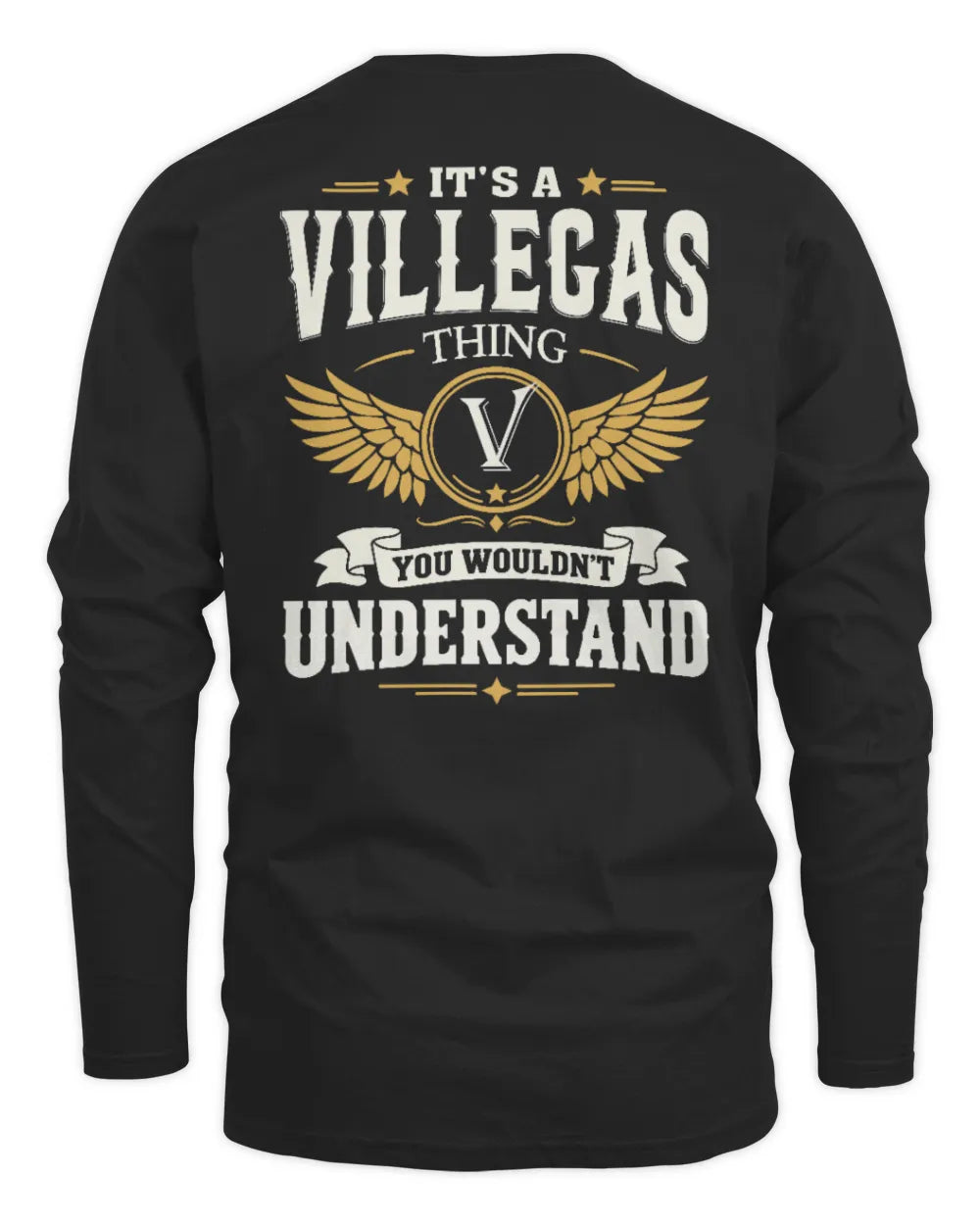 VILLEGAS KT06-M008 It’s a [NAME] Thing – You Wouldn’t Understand | Personalized Vintage T-Shirt - Men's Long Sleeved T-Shirt - Black