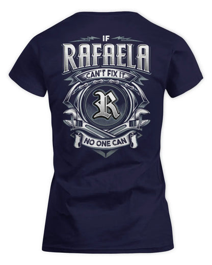 RAFAELA AP81-K4-626 - Personalized Ahmed Quote Apparel “If Ahmed Can't Fix It, No One Can” - Women's Standard T-Shirt - Navy