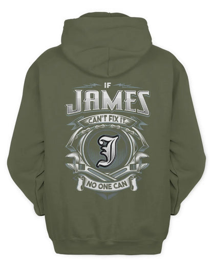 JAMES AP81-K4-626 - Personalized Ahmed Quote Apparel “If Ahmed Can't Fix It, No One Can” - Unisex Hoodie - Military Green