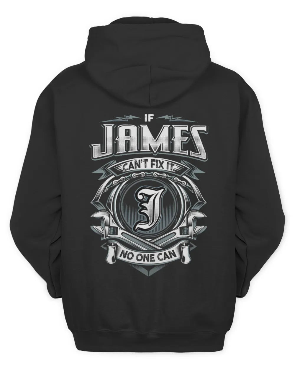 JAMES AP81-K4-626 - Personalized Ahmed Quote Apparel “If Ahmed Can't Fix It, No One Can” - Unisex Hoodie - Black