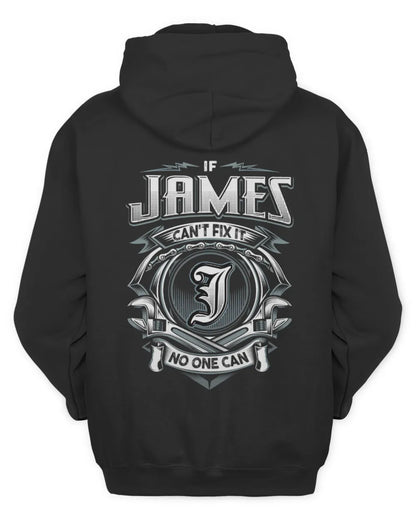 JAMES AP81-K4-626 - Personalized Ahmed Quote Apparel “If Ahmed Can't Fix It, No One Can” - Unisex Hoodie - Black
