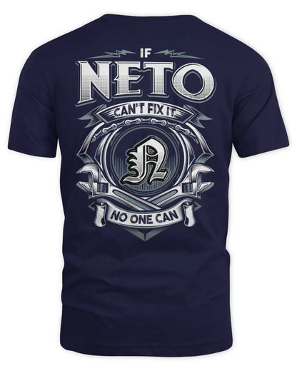 NETO AP81-K4-626 - Personalized Ahmed Quote Apparel “If Ahmed Can't Fix It, No One Can” - Unisex Standard T-Shirt - Navy