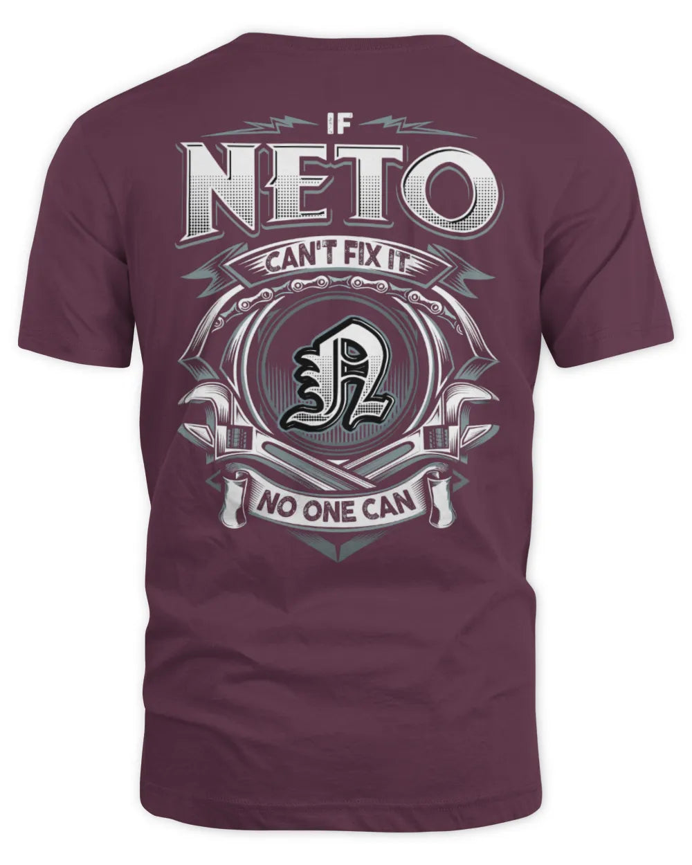 NETO AP81-K4-626 - Personalized Ahmed Quote Apparel “If Ahmed Can't Fix It, No One Can” - Unisex Standard T-Shirt - Maroon