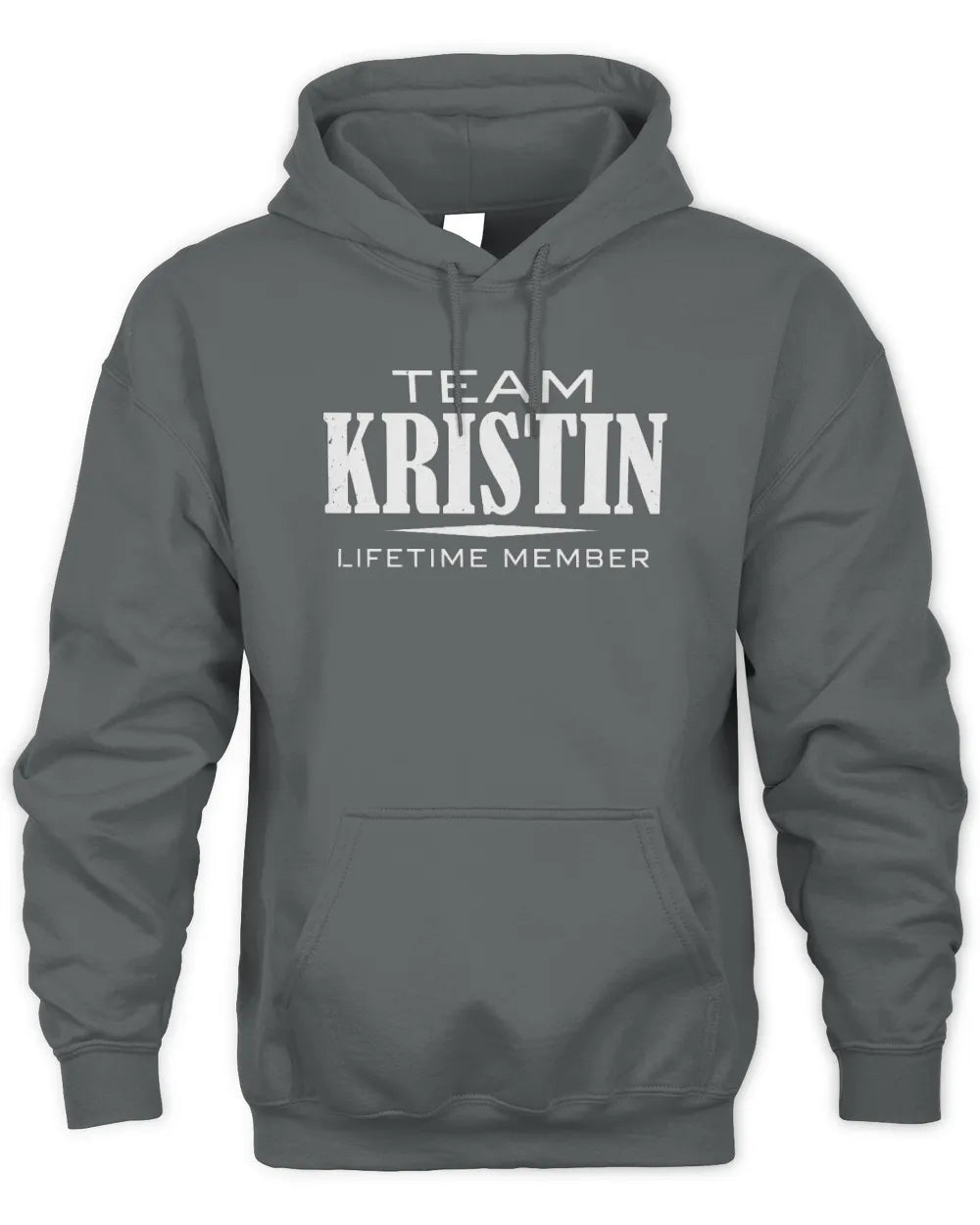 KRISTIN BL62-K4-128 - Personalized “Team NAME Lifetime Member” - Unisex Hoodie - Charcoal