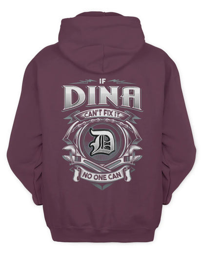 DINA AP81-K4-626 - Personalized Ahmed Quote Apparel “If Ahmed Can't Fix It, No One Can” - Unisex Hoodie - Maroon
