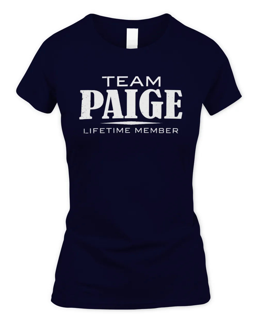 PAIGE BL62-K4-128 - Personalized “Team NAME Lifetime Member” - Women's Standard T-Shirt - Navy