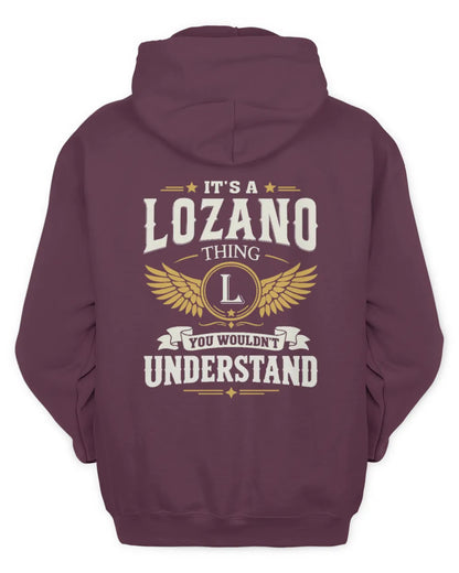LOZANO KT06-M008 It’s a [NAME] Thing – You Wouldn’t Understand | Personalized Vintage T-Shirt - Unisex Hoodie - Maroon