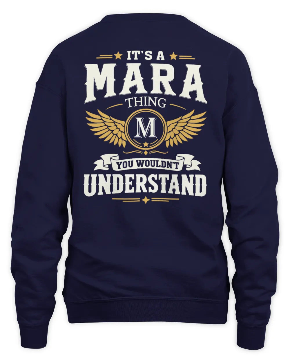 MARA KT06-M008 It’s a [NAME] Thing – You Wouldn’t Understand | Personalized Vintage T-Shirt - Unisex Sweatshirt - Navy