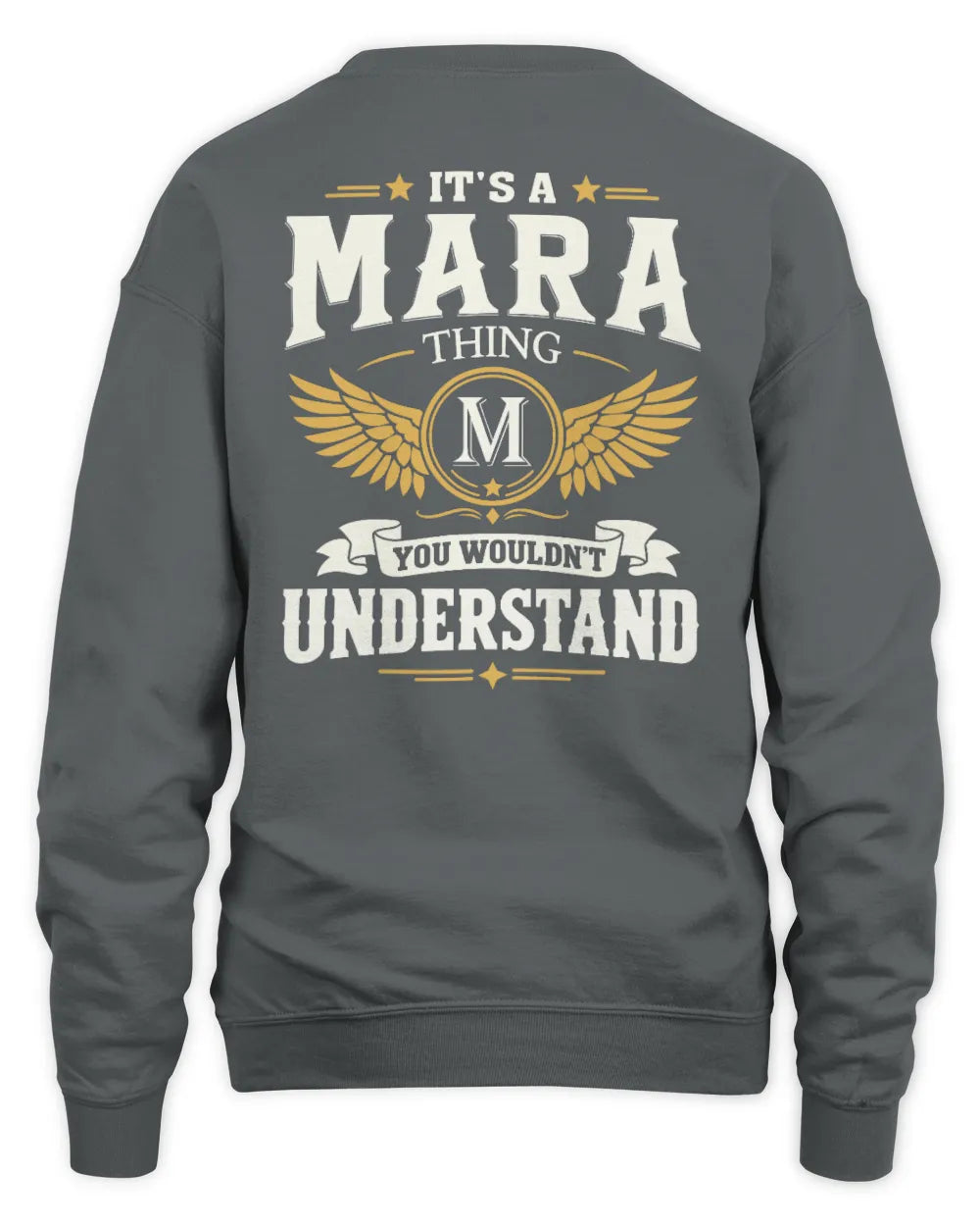 MARA KT06-M008 It’s a [NAME] Thing – You Wouldn’t Understand | Personalized Vintage T-Shirt - Unisex Sweatshirt - Charcoal
