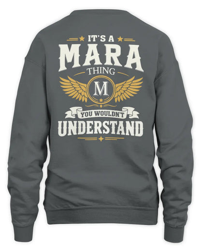 MARA KT06-M008 It’s a [NAME] Thing – You Wouldn’t Understand | Personalized Vintage T-Shirt - Unisex Sweatshirt - Charcoal