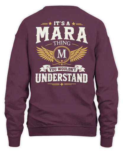 MARA KT06-M008 It’s a [NAME] Thing – You Wouldn’t Understand | Personalized Vintage T-Shirt - Unisex Sweatshirt - Maroon