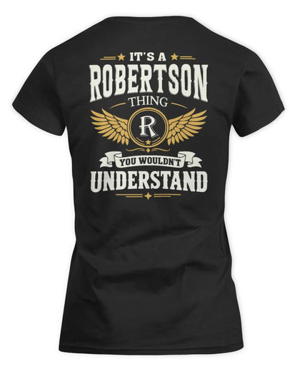 ROBERTSON KT06-M008 It’s a [NAME] Thing – You Wouldn’t Understand | Personalized Vintage T-Shirt - Women's Standard T-Shirt - Black