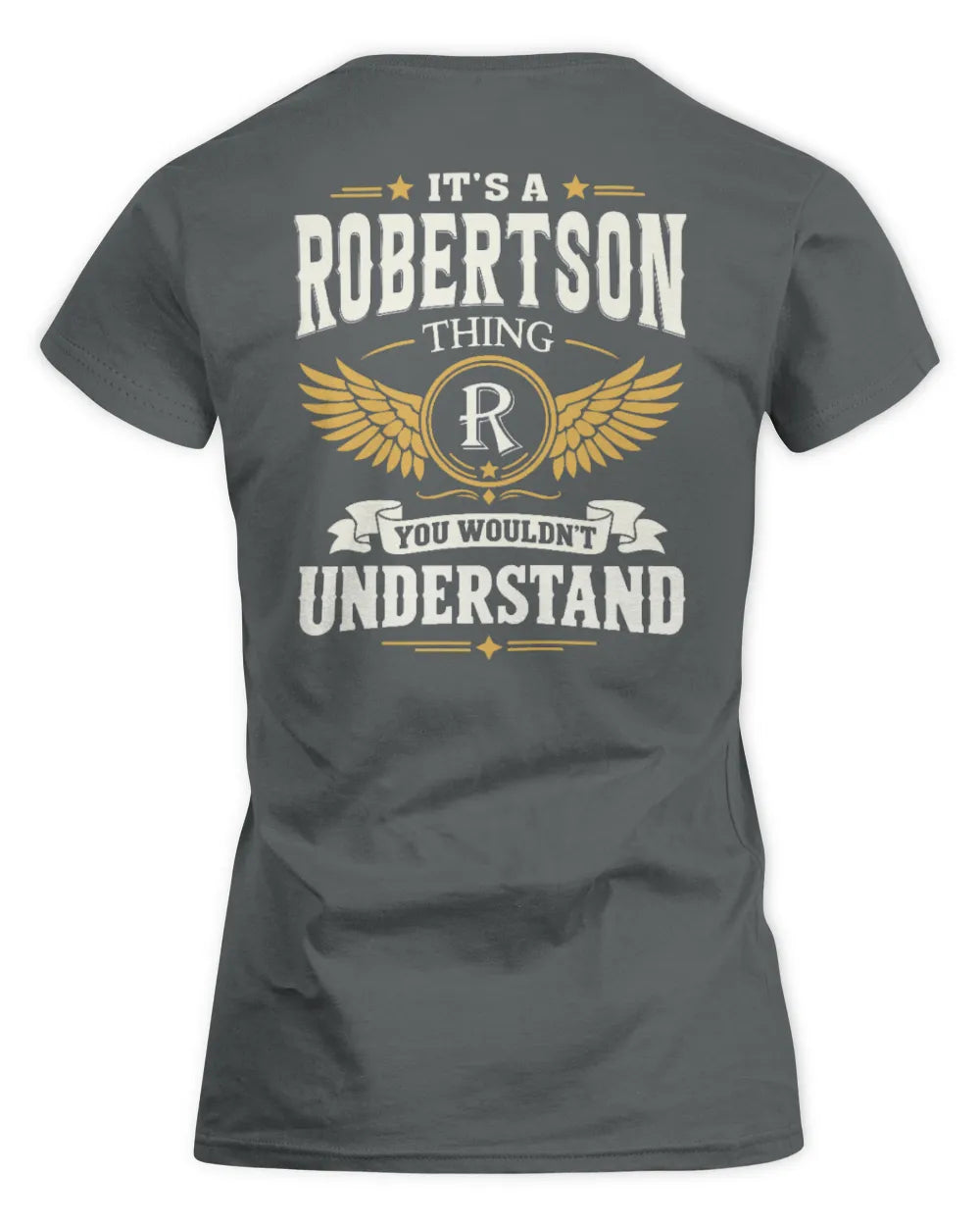 ROBERTSON KT06-M008 It’s a [NAME] Thing – You Wouldn’t Understand | Personalized Vintage T-Shirt - Women's Standard T-Shirt - Charcoal