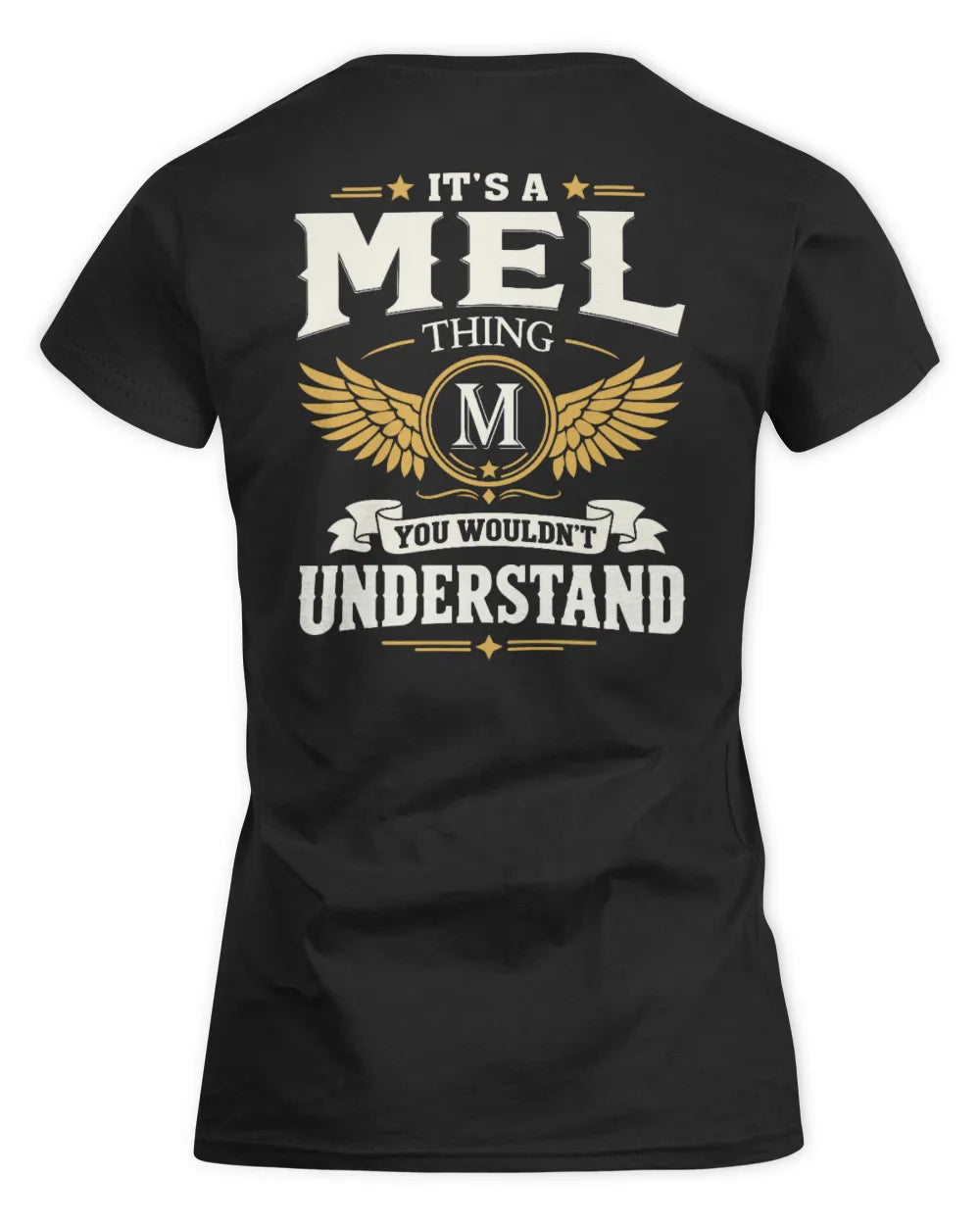 MEL KT06-M008 It’s a [NAME] Thing – You Wouldn’t Understand | Personalized Vintage T-Shirt - Women's Standard T-Shirt - Black