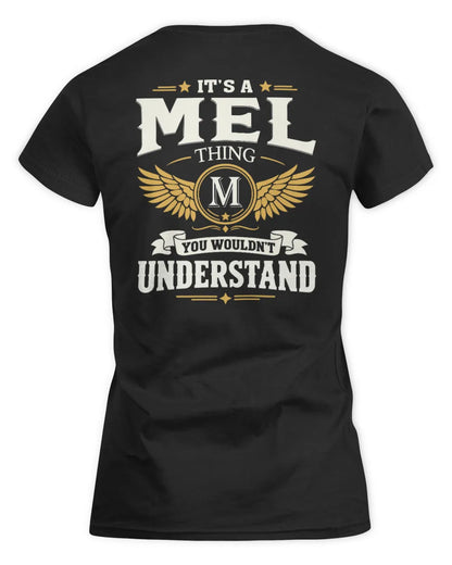 MEL KT06-M008 It’s a [NAME] Thing – You Wouldn’t Understand | Personalized Vintage T-Shirt - Women's Standard T-Shirt - Black