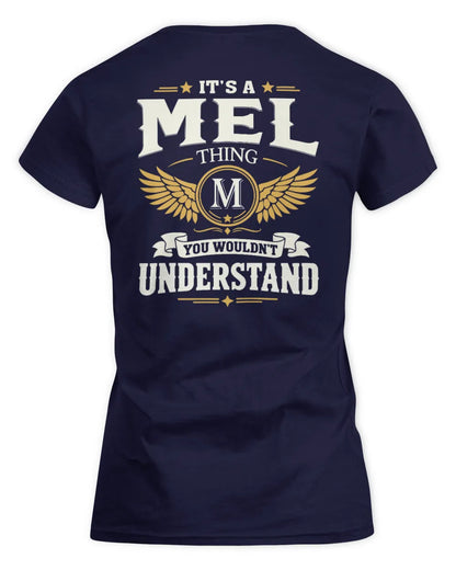 MEL KT06-M008 It’s a [NAME] Thing – You Wouldn’t Understand | Personalized Vintage T-Shirt - Women's Standard T-Shirt - Navy