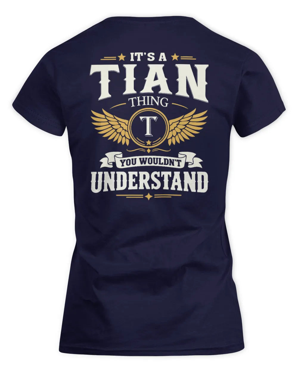 TIAN KT06-M008 It’s a [NAME] Thing – You Wouldn’t Understand | Personalized Vintage T-Shirt - Women's Standard T-Shirt - Navy