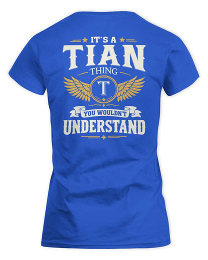 TIAN KT06-M008 It’s a [NAME] Thing – You Wouldn’t Understand | Personalized Vintage T-Shirt - Women's Standard T-Shirt - Royal