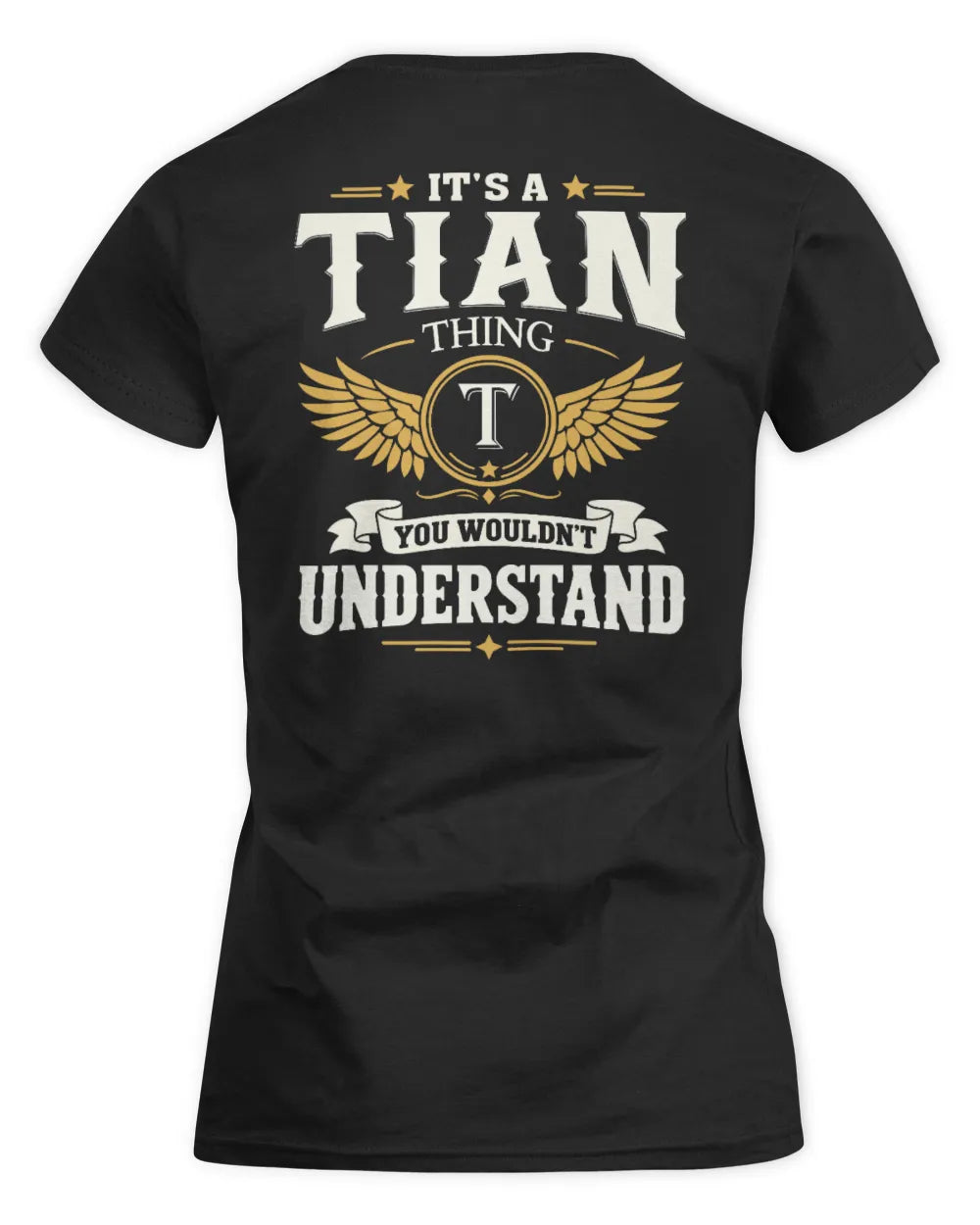 TIAN KT06-M008 It’s a [NAME] Thing – You Wouldn’t Understand | Personalized Vintage T-Shirt - Women's Standard T-Shirt - Black