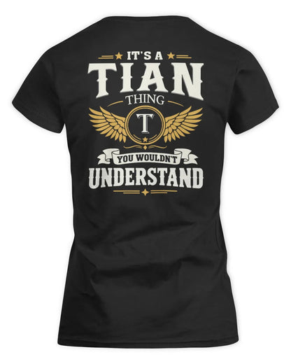 TIAN KT06-M008 It’s a [NAME] Thing – You Wouldn’t Understand | Personalized Vintage T-Shirt - Women's Standard T-Shirt - Black