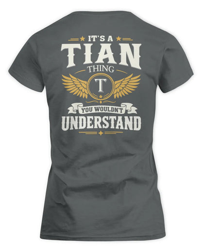 TIAN KT06-M008 It’s a [NAME] Thing – You Wouldn’t Understand | Personalized Vintage T-Shirt - Women's Standard T-Shirt - Charcoal
