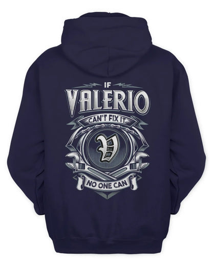 VALERIO AP81-K4-626 - Personalized Ahmed Quote Apparel “If Ahmed Can't Fix It, No One Can” - Unisex Hoodie - Navy