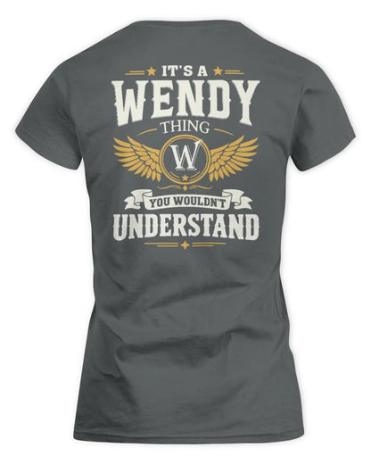 WENDY KT06-M008 It’s a [NAME] Thing – You Wouldn’t Understand | Personalized Vintage T-Shirt - Women's Standard T-Shirt - Charcoal