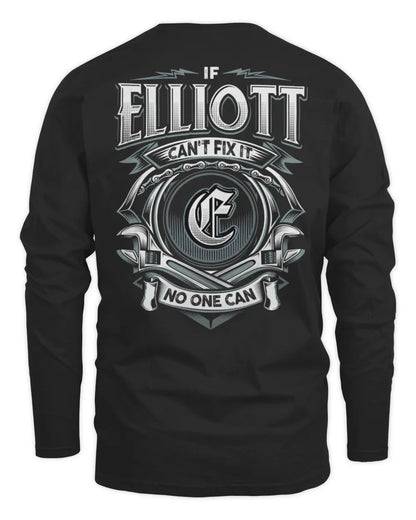 ELLIOTT AP81-K4-626 - Personalized Ahmed Quote Apparel “If Ahmed Can't Fix It, No One Can” - Men's Long Sleeved T-Shirt - Black