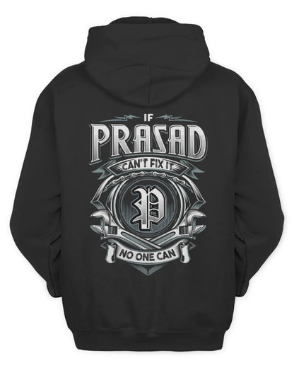 PRASAD AP81-K4-626 - Personalized Ahmed Quote Apparel “If Ahmed Can't Fix It, No One Can” - Unisex Hoodie - Black