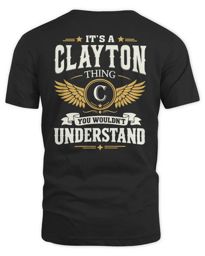 CLAYTON KT06-M008 It’s a [NAME] Thing – You Wouldn’t Understand | Personalized Vintage T-Shirt - Unisex Standard T-Shirt - Black