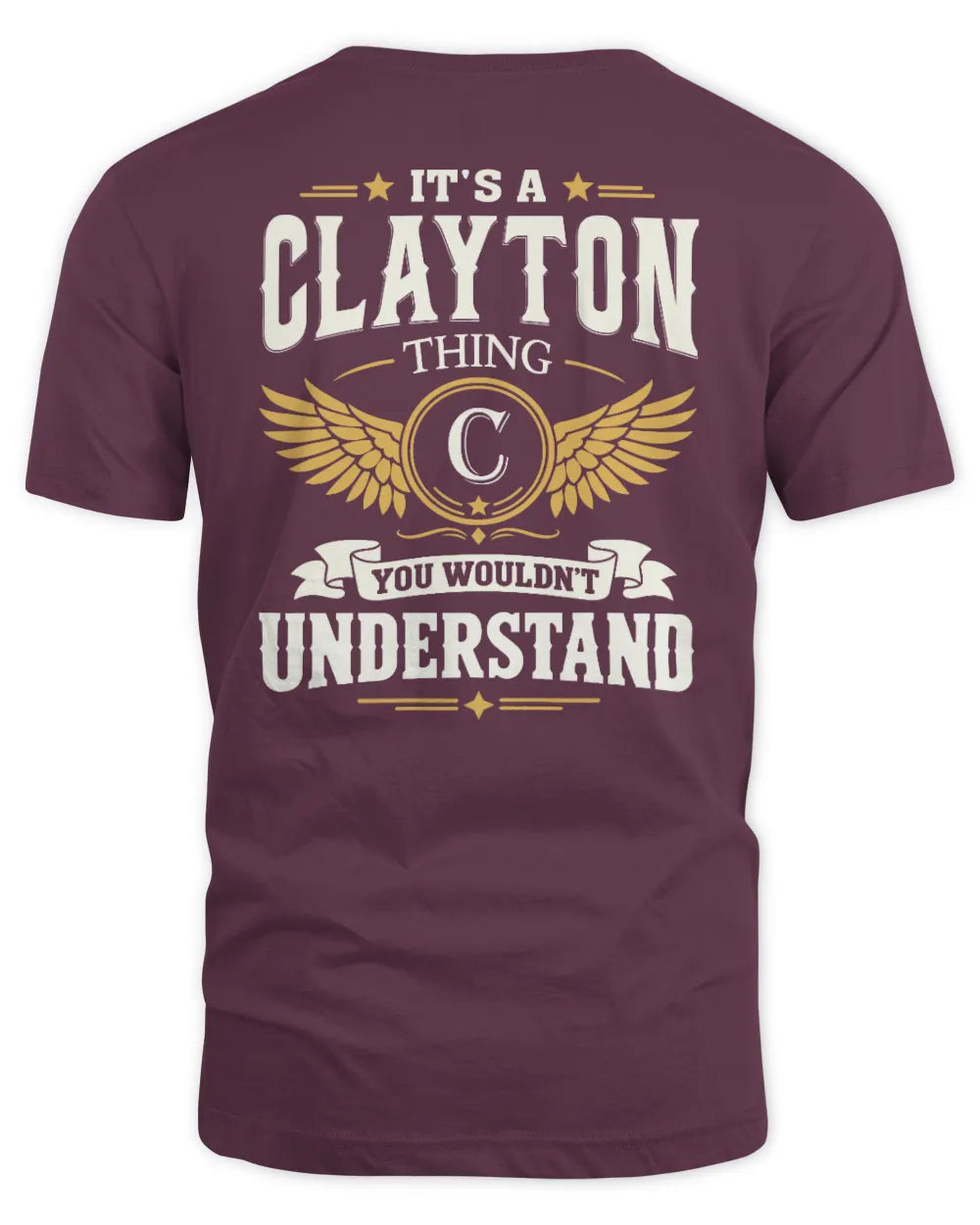 CLAYTON KT06-M008 It’s a [NAME] Thing – You Wouldn’t Understand | Personalized Vintage T-Shirt - Unisex Standard T-Shirt - Maroon