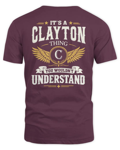 CLAYTON KT06-M008 It’s a [NAME] Thing – You Wouldn’t Understand | Personalized Vintage T-Shirt - Unisex Standard T-Shirt - Maroon