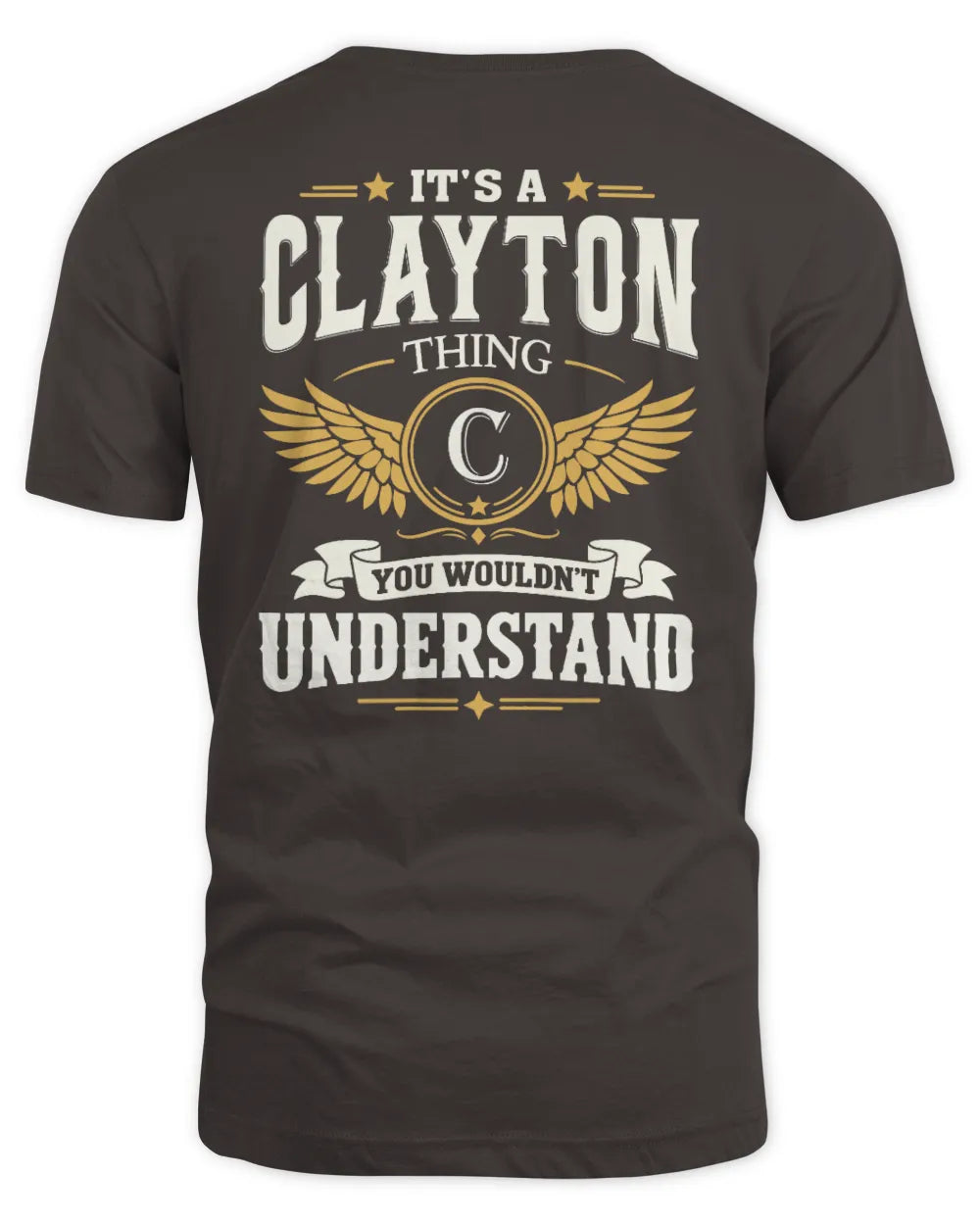 CLAYTON KT06-M008 It’s a [NAME] Thing – You Wouldn’t Understand | Personalized Vintage T-Shirt - Unisex Standard T-Shirt - Dark Chocolate