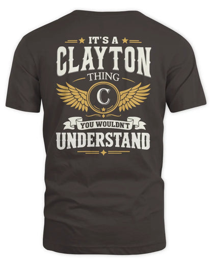 CLAYTON KT06-M008 It’s a [NAME] Thing – You Wouldn’t Understand | Personalized Vintage T-Shirt - Unisex Standard T-Shirt - Dark Chocolate