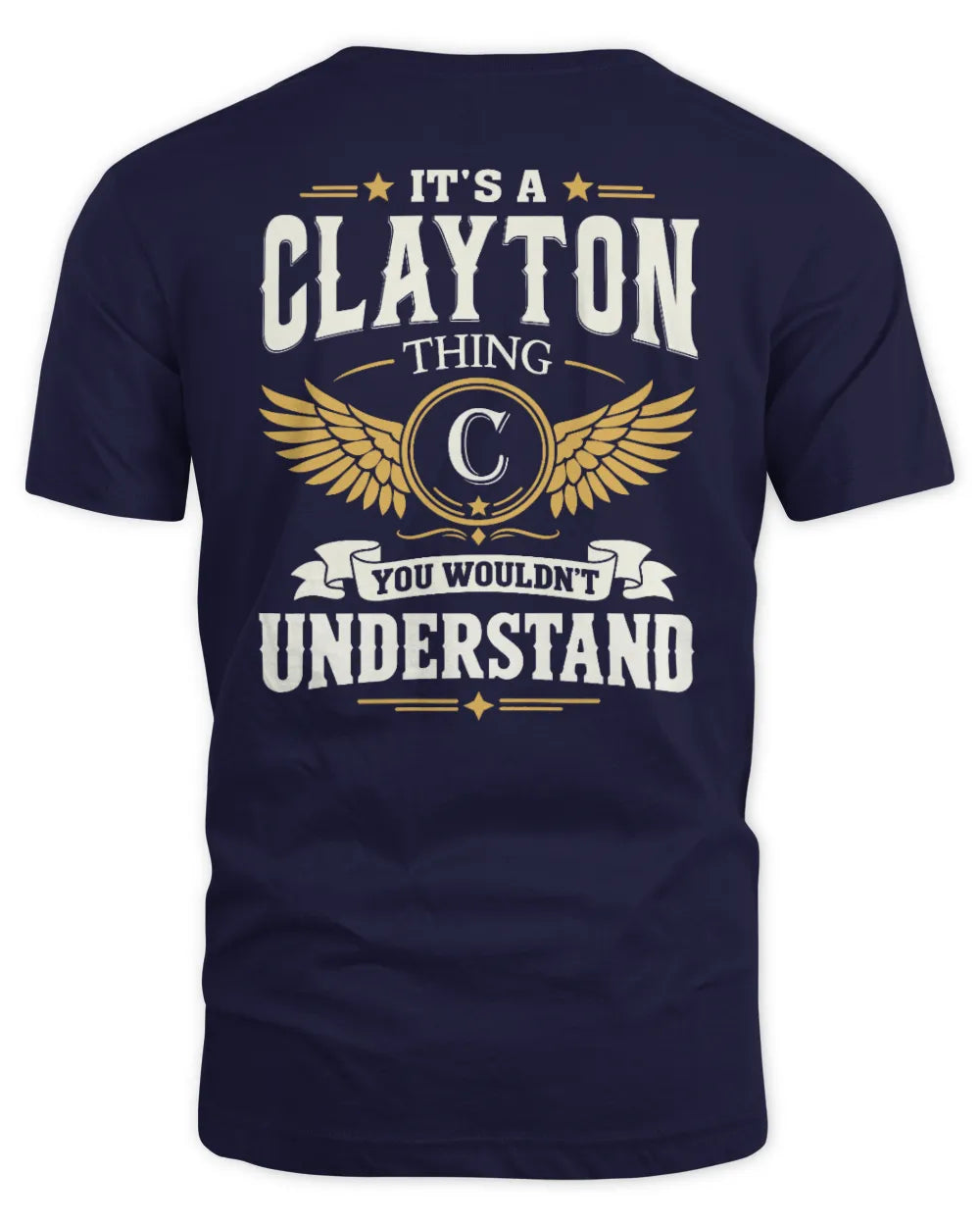 CLAYTON KT06-M008 It’s a [NAME] Thing – You Wouldn’t Understand | Personalized Vintage T-Shirt - Unisex Standard T-Shirt - Navy