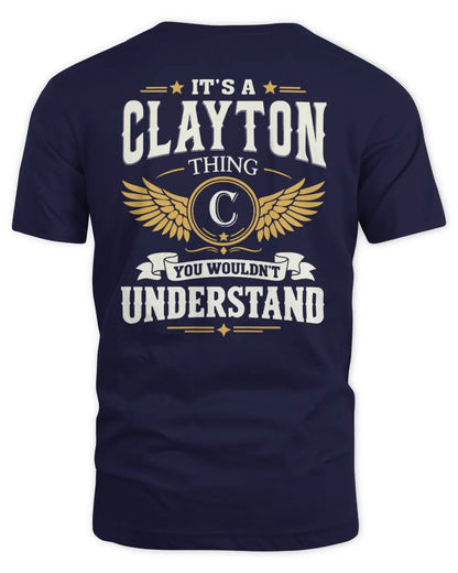 CLAYTON KT06-M008 It’s a [NAME] Thing – You Wouldn’t Understand | Personalized Vintage T-Shirt - Unisex Standard T-Shirt - Navy