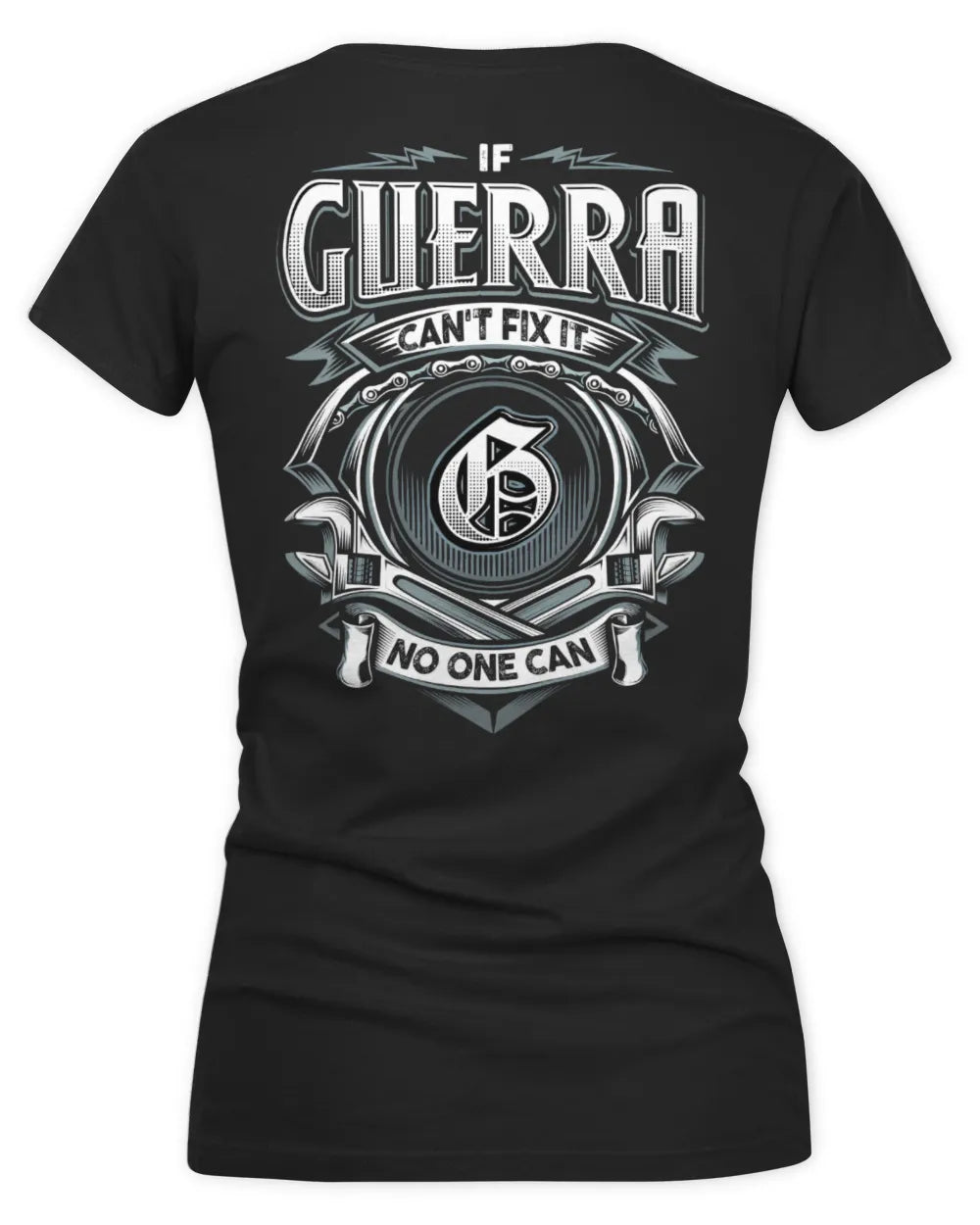 GUERRA AP81-K4-626 - Personalized Ahmed Quote Apparel “If Ahmed Can't Fix It, No One Can” - Women's V-Neck T-Shirt - Black
