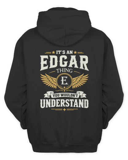 EDGAR KT06-M008 It’s a [NAME] Thing – You Wouldn’t Understand | Personalized Vintage T-Shirt - Unisex Hoodie - Black