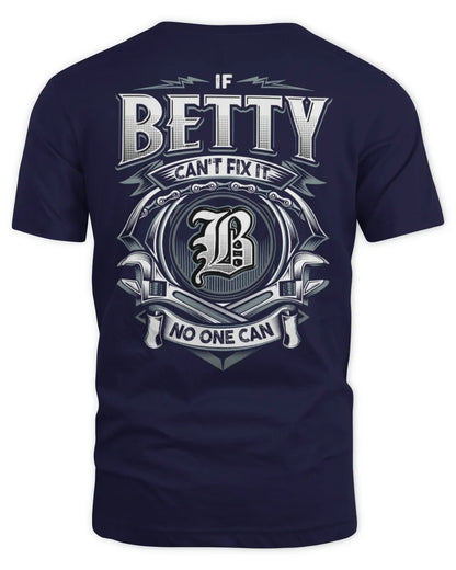 BETTY AP81-K4-626 - Personalized Ahmed Quote Apparel “If Ahmed Can't Fix It, No One Can” - Unisex Standard T-Shirt - Navy