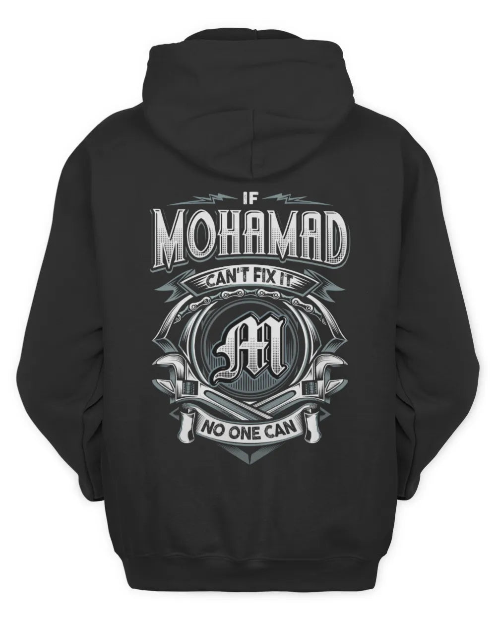 MOHAMAD AP81-K4-626 - Personalized Ahmed Quote Apparel “If Ahmed Can't Fix It, No One Can” - Unisex Hoodie - Black