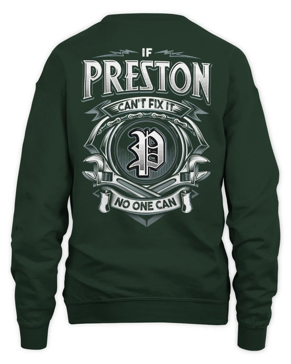 PRESTON AP81-K4-626 - Personalized Ahmed Quote Apparel “If Ahmed Can't Fix It, No One Can” - Unisex Sweatshirt - Forest Green