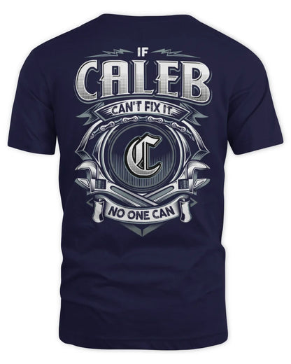 CALEB AP81-K4-626 - Personalized Ahmed Quote Apparel “If Ahmed Can't Fix It, No One Can” - Unisex Standard T-Shirt - Navy
