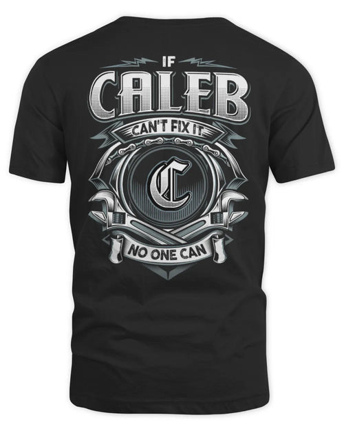 CALEB AP81-K4-626 - Personalized Ahmed Quote Apparel “If Ahmed Can't Fix It, No One Can” - Unisex Standard T-Shirt - Black
